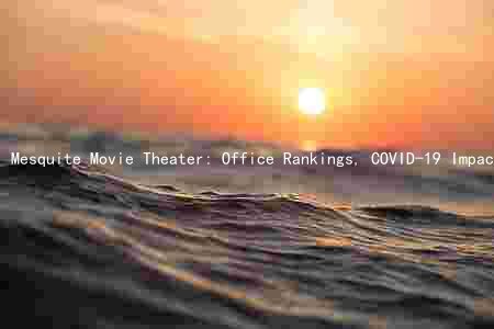 Mesquite Movie Theater: Office Rankings, COVID-19 Impact, Popular Genres, Upcoming Releases, and Ticket Deals